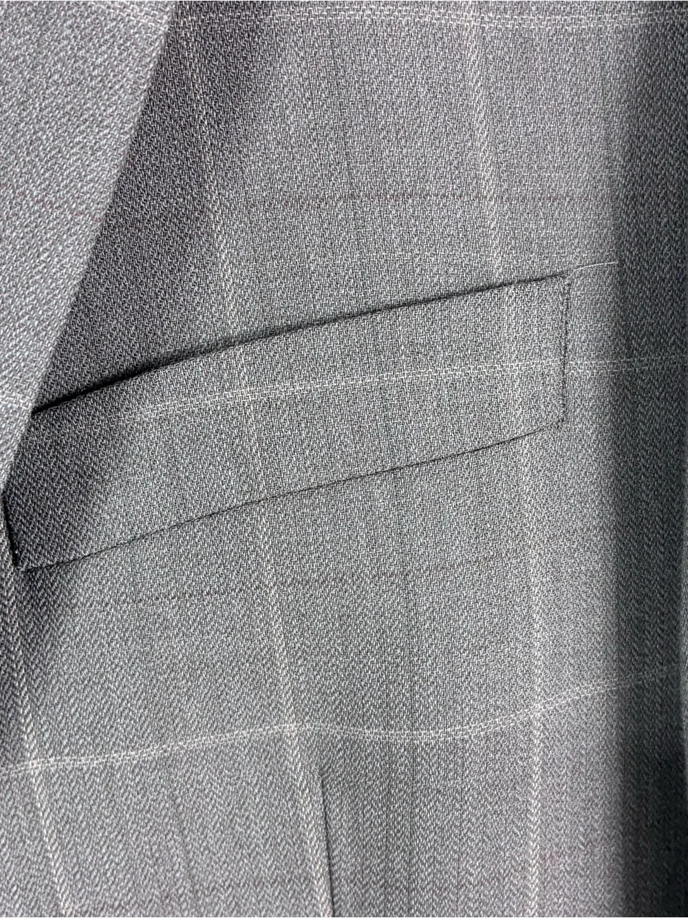 Ralph Lauren Silk Wool Windowpane Plaid Sport Coat Blazer Tan 44L